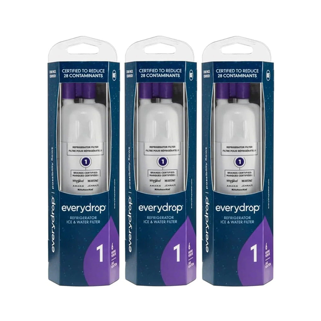 3-Pack Everydrop Water Filter 1 – W10295370A EDR1RXD1 Refrigerator Water Filter Replacement Fridge Filter