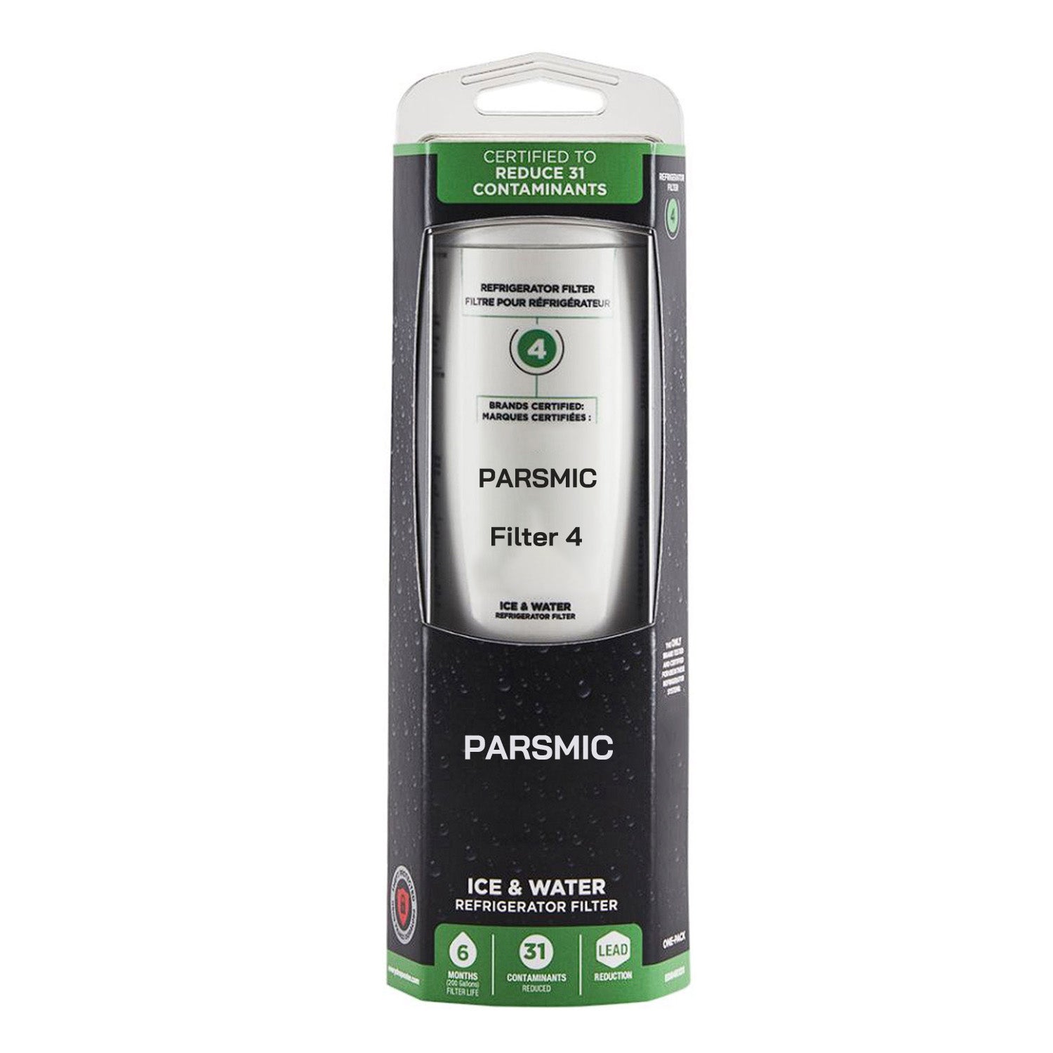 3-Pack EDR4RXD1 Water Filter 4 – UKF8001 Refrigerator Water Filter Replacement Fridge Filter